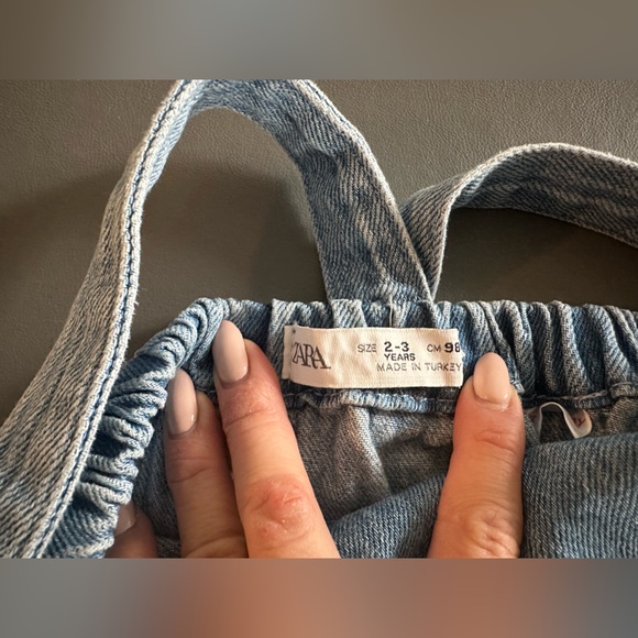 ZARA Denim Pinafore Dress - Picture 4 of 5